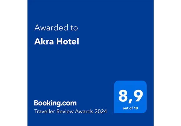 Akra Hotels Booking Awards Card