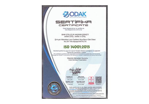 Akra Hotels Iso Odul 6